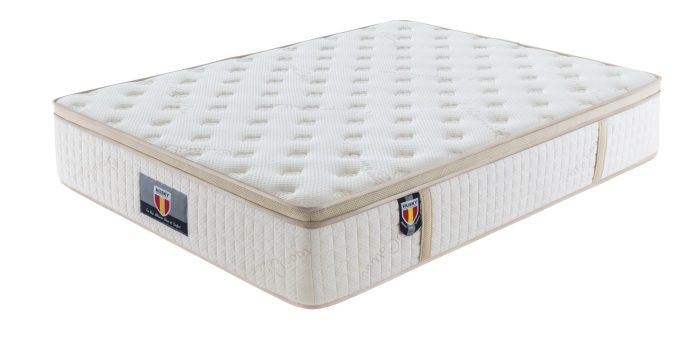 5 Trinity Husky furniture and mattress five star comfort Pockect coil Organic Cotton with Ble Gel meomory foam euro Pillow top mattress