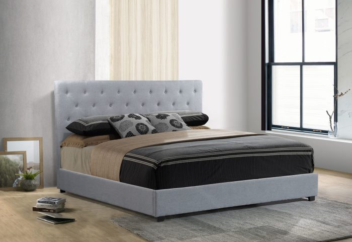 Logan Storage Bed King size -1974 - by Husky Furniture - King - Grey