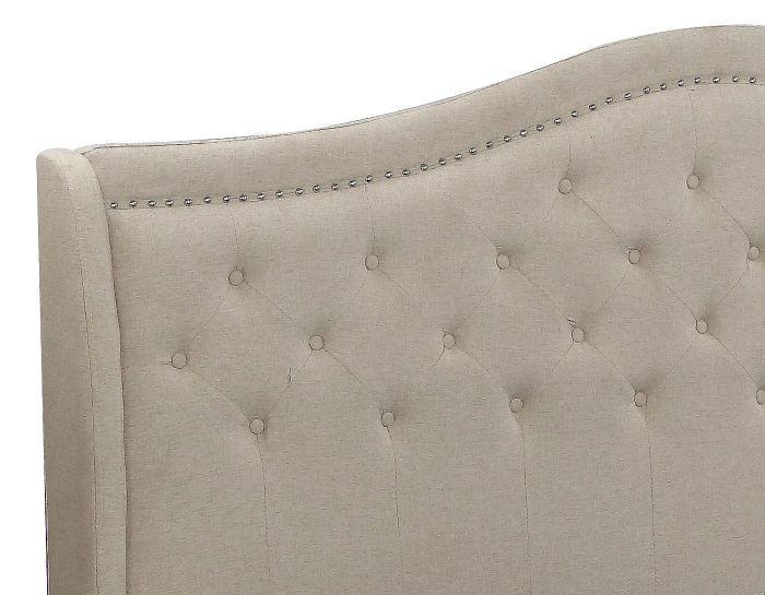 Queen Twilight Bed - 013-Husky-Furniture- Queen and King- Beige-Headboard