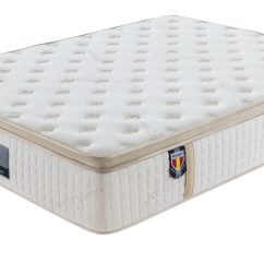 5 Trinity Husky furniture and mattress five star comfort Pockect coil Organic Cotton with Ble Gel meomory foam euro Pillow top mattress