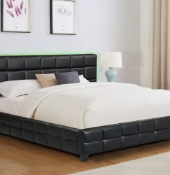 Amelia King Bed - 8002 -Husky-Furniture- Single - Double -Queen- King-Black-2