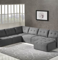 HD1800 - Leggo - sectional sofa RHS-Grey.Husky Designer Furniture