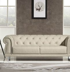 HD1809 - Mason SOFA .Beige -G01- Leather .Husky Designer Furniture.2