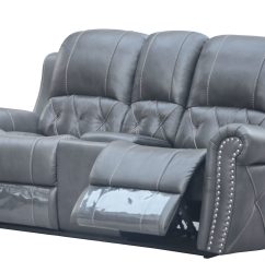 HR059-2RR (G12) Husky Furniture Hunter Reclining Loveseat Gray