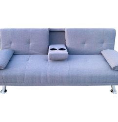 HS4122-Husky-Furniture- Spencer Sofa Bed - Klick Klack Charcoal