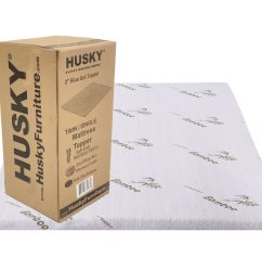 Husky 2 inch gel memory foam Mattress topper with zipper cover-2