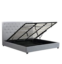 Logan Storage Bed King szie-1974 - Husky Furniture - King - Grey -1